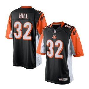 NFL Players Cincinnati Bengals #32 Hill Jersey Men